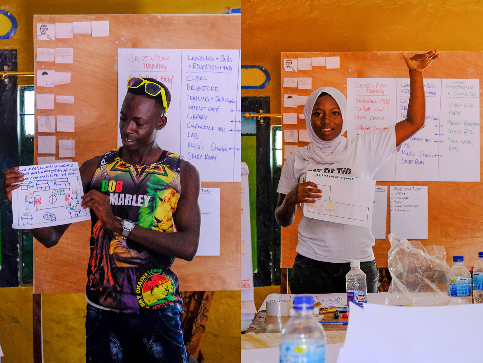 Participants presenting their ideas at the Co-Creation workshop in Soma-Pakalinding